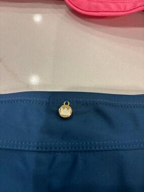 crown & ivy Teal Blue Bandeau Swim Bottoms Skort